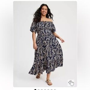 1X Torrid Washable Challis Tea Dress